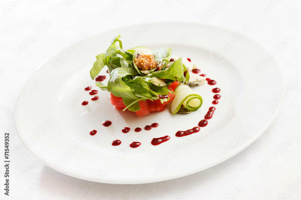 salad with watermelon salad with watermelon