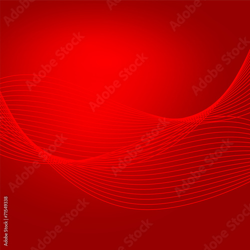Bright red abstract background