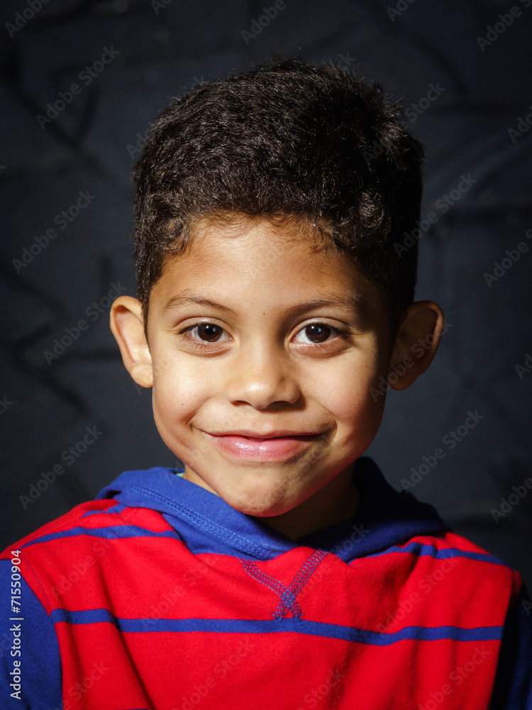 Emotional little black afro-american boy portrait Emotional little black afro-american boy portrait