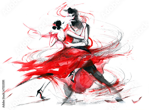 Obraz na plátně tango