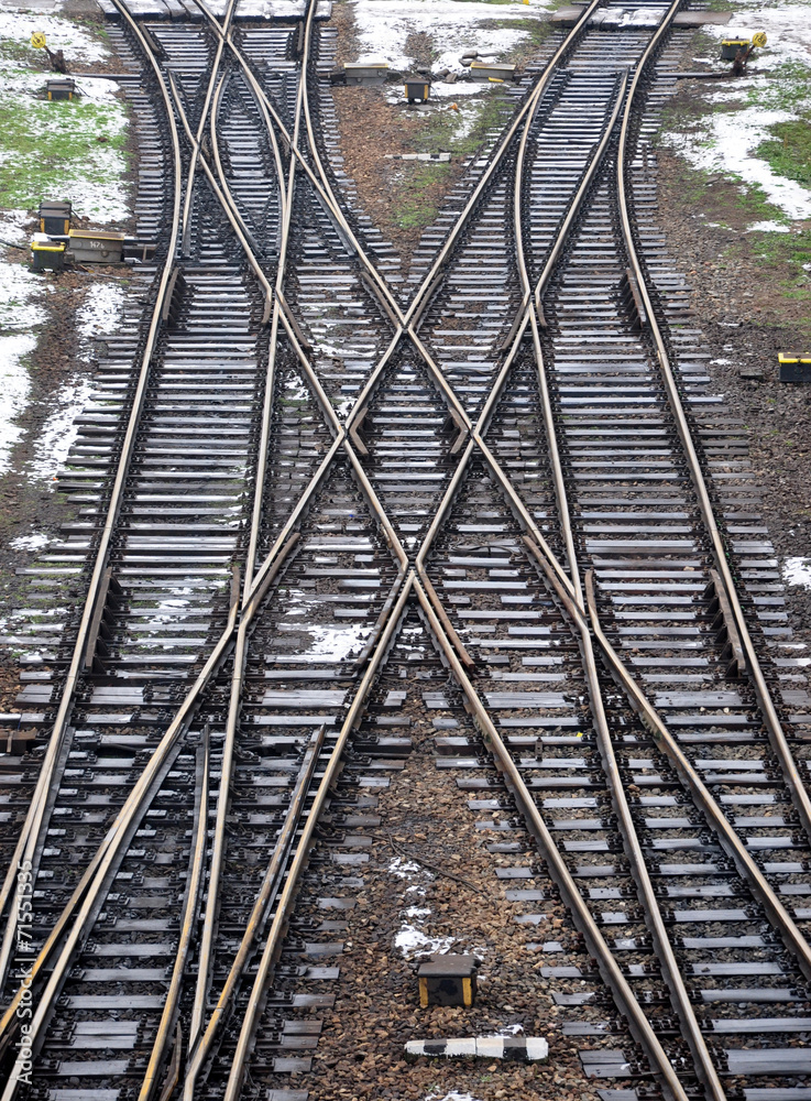 Fototapeta premium railroad tracks