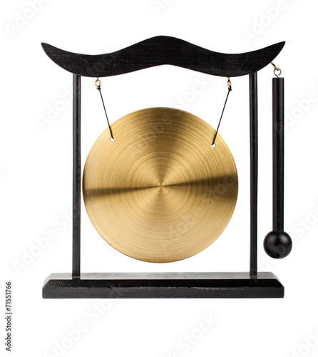 Decorative bronze gong
