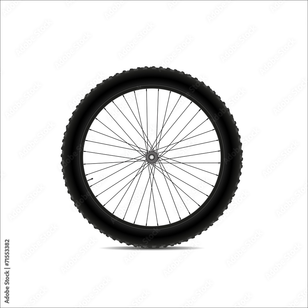 Naklejka premium Bicycle wheel (36 spokes)