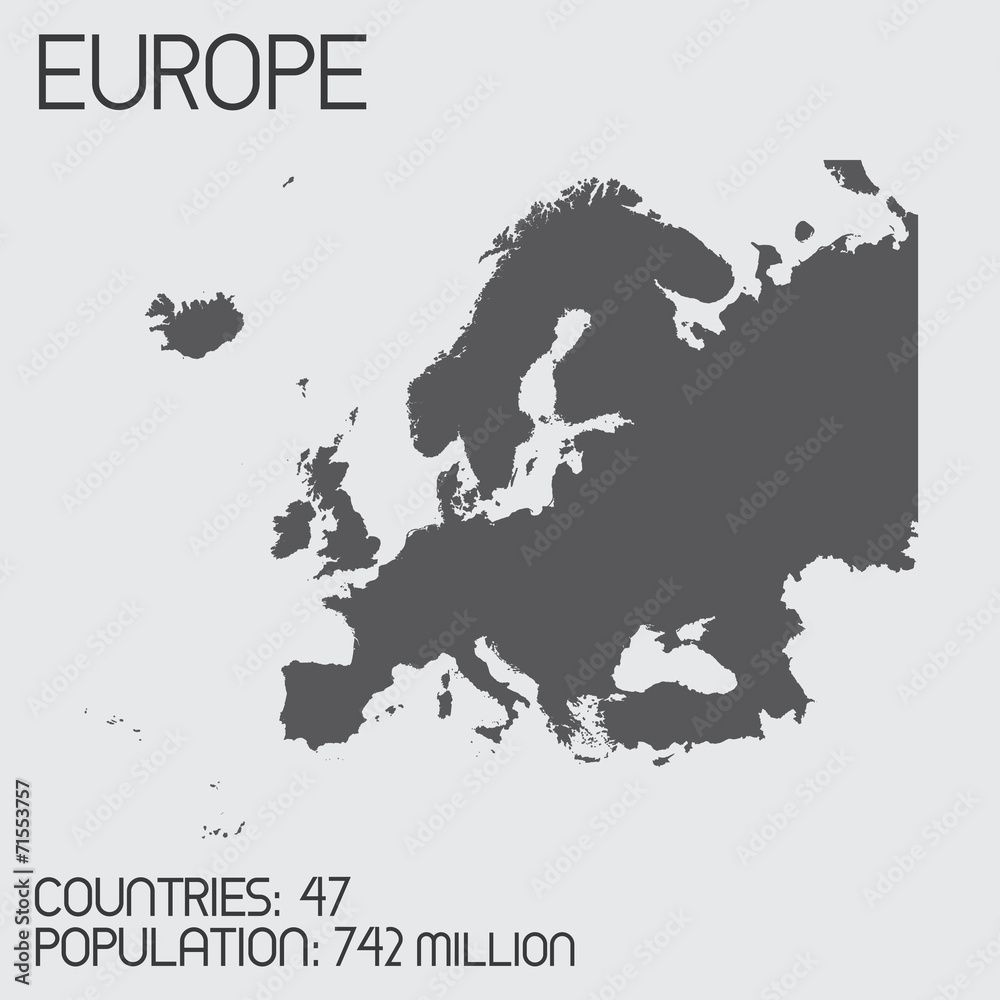 Fototapeta Set of Infographic Elements for the Country of Europe