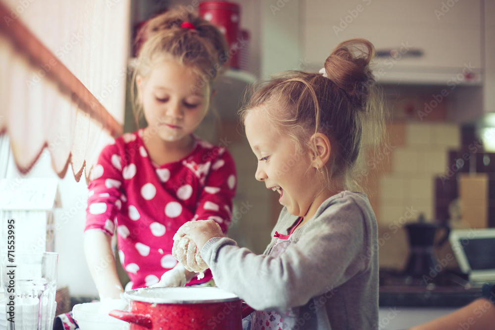 Kids at the kitchen