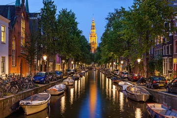 Stickers Amsterdam Rustige grachten in hartje Amsterdam  © SakhanPhotography