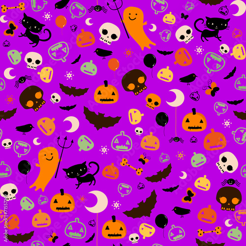 purple halloween background © dip