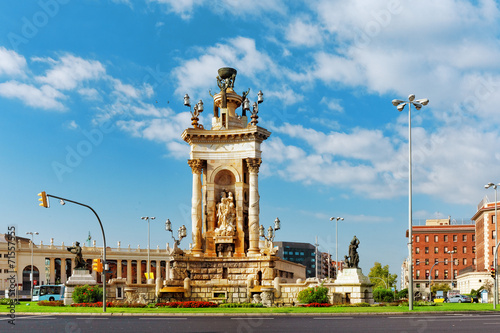 View in Barcelona on Placa De Espanya( Square of Spain),Spain.