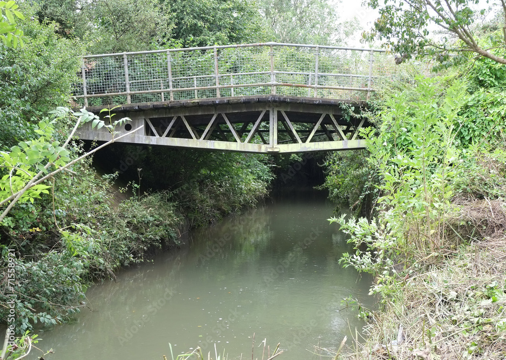 Small metal rural bridge, is South Gloucestershire Small metal rural bridge, is South Gloucestershire