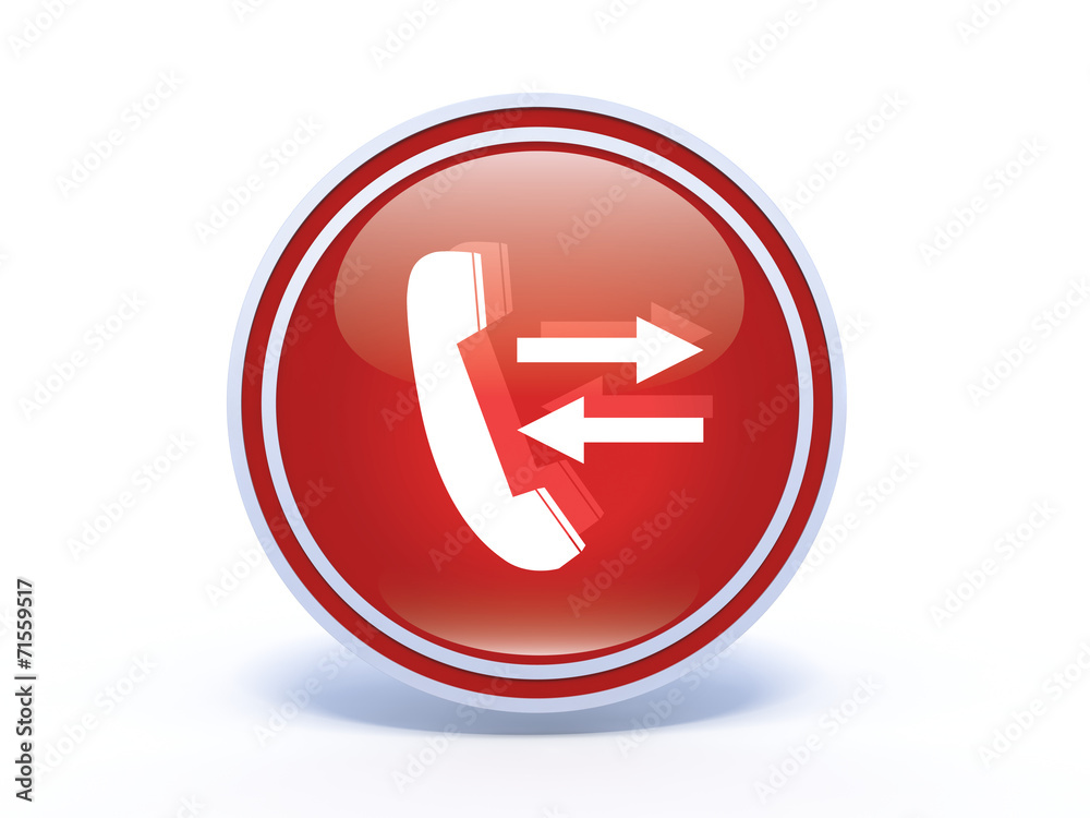 calls circular icon on white background calls circular icon on white background