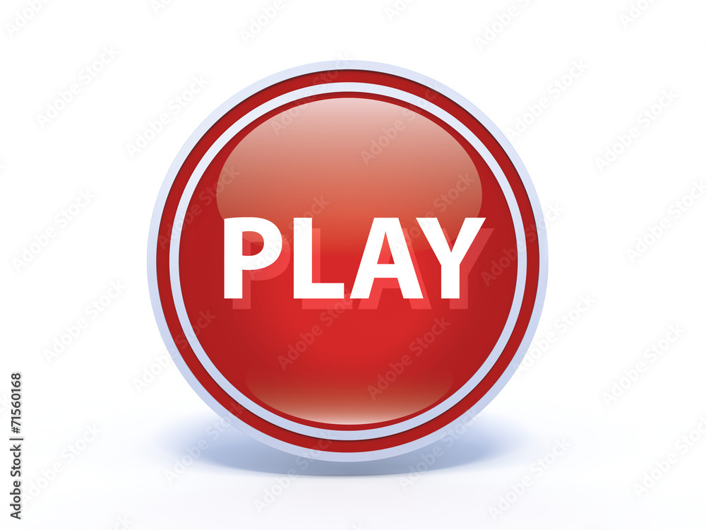 play circular icon on white background play circular icon on white background