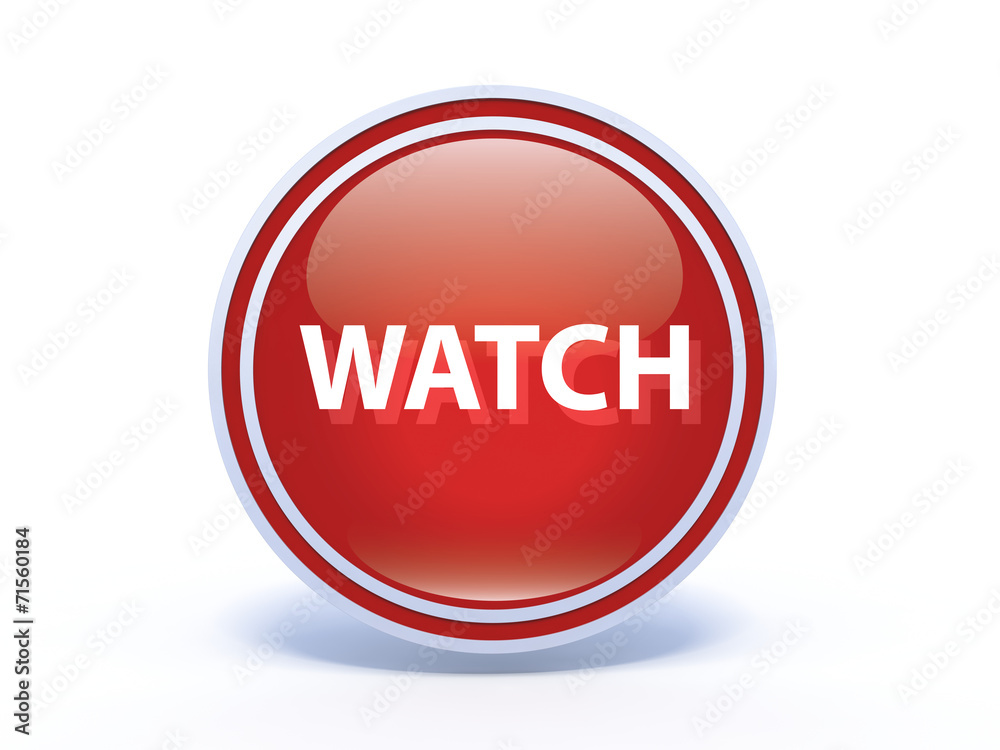 watch circular icon on white background watch circular icon on white background