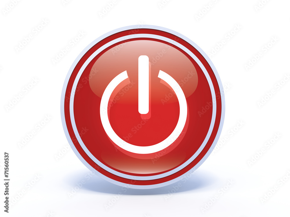 power circular icon on white background power circular icon on white background