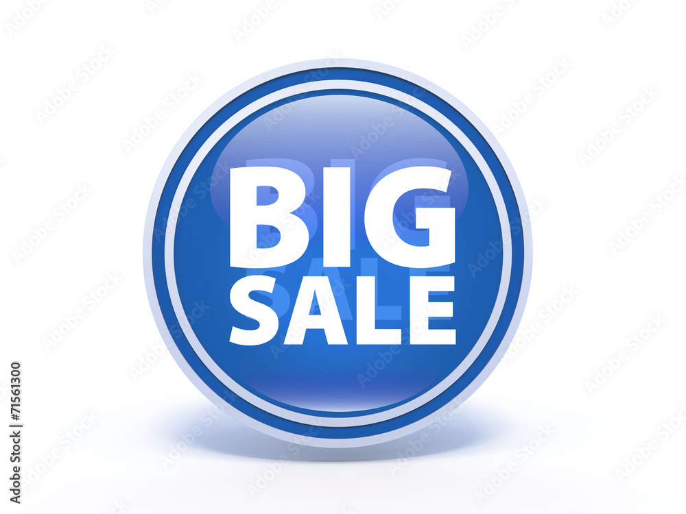 Big sale circular icon on white background Big sale circular icon on white background
