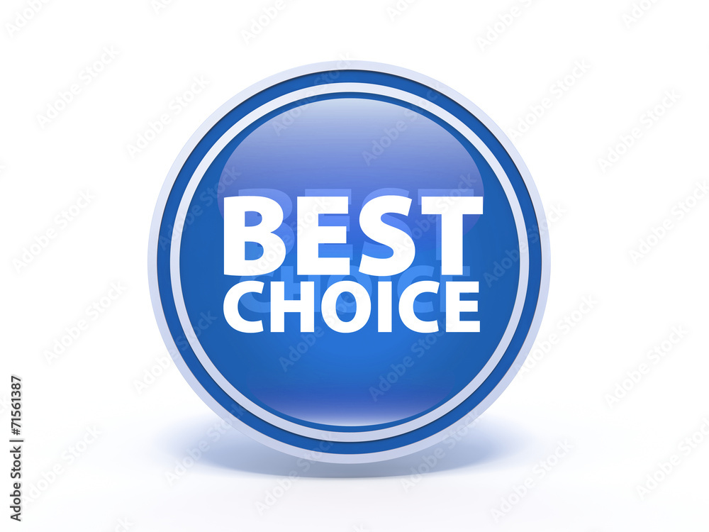 Best choice circular icon on white background Best choice circular icon on white background
