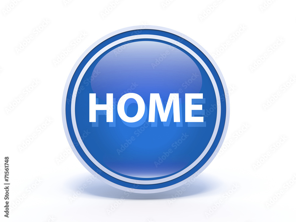 home circular icon on white background home circular icon on white background