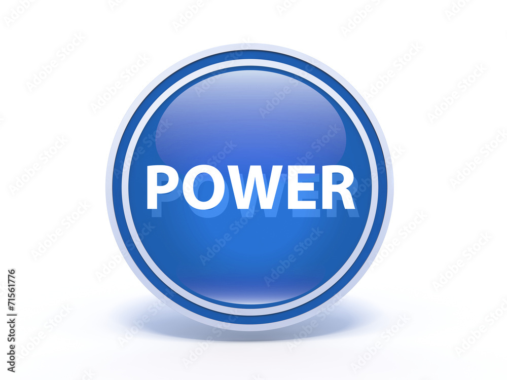 power circular icon on white background power circular icon on white background