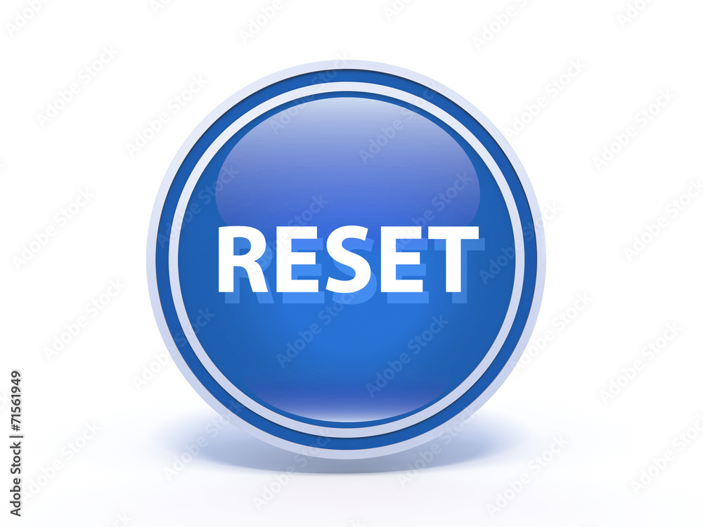 reset circular icon on white background reset circular icon on white background