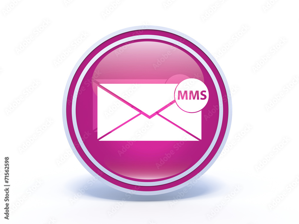 mms circular icon on white background mms circular icon on white background