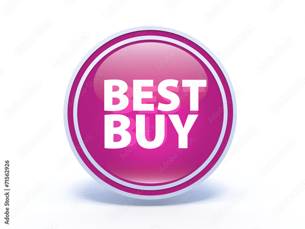 Best buy circular icon on white background Best buy circular icon on white background