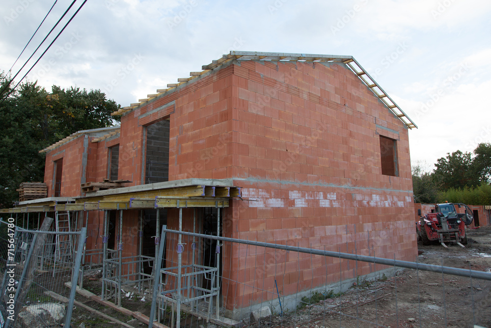 Maison en cours de construction Maison en cours de construction