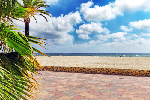 Photography Seafront, beach,coast in Spain. Suburb of Barcelona, Catalonia