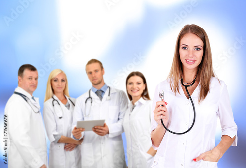Medical workers in hospital