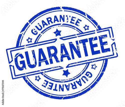 guarantee stamp isolated on white background