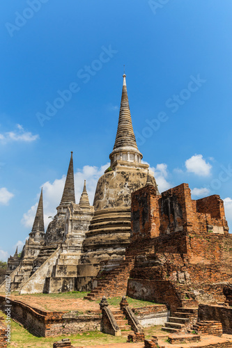 ancient pagoda on wat phrasrisanpetch temple in thailand © Soonthorn