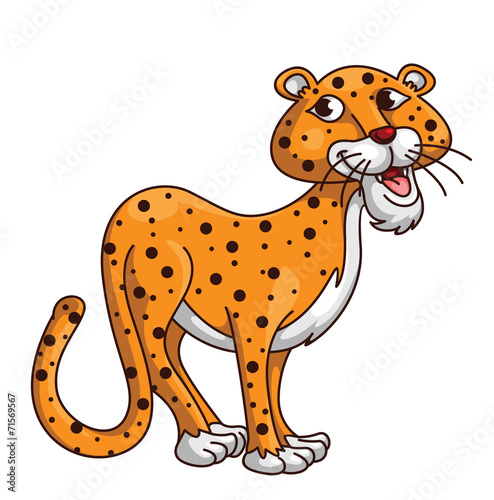 Cheetah Cartoon Illustration
