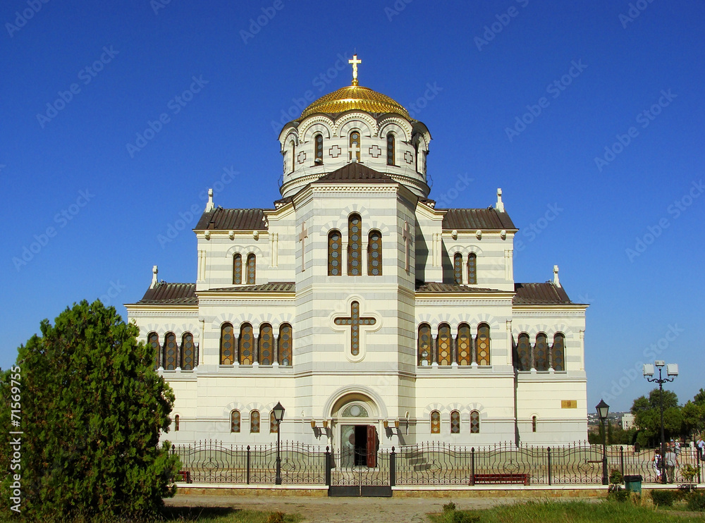 Saint Vladimir Cathedral in Chersonesus Taurica, Sevastopol, Cri