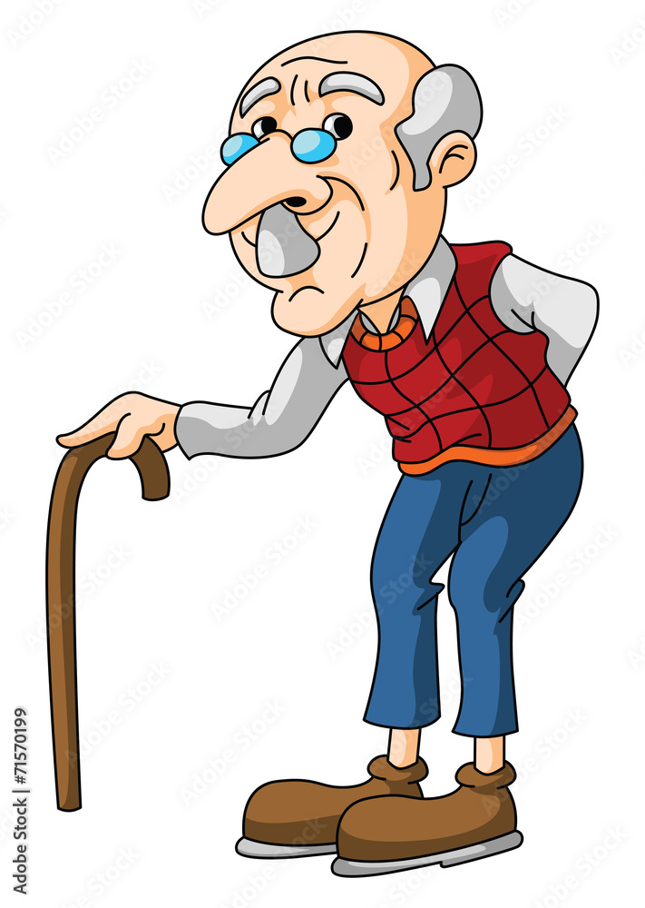 Old Man Stock Vector | Adobe Stock