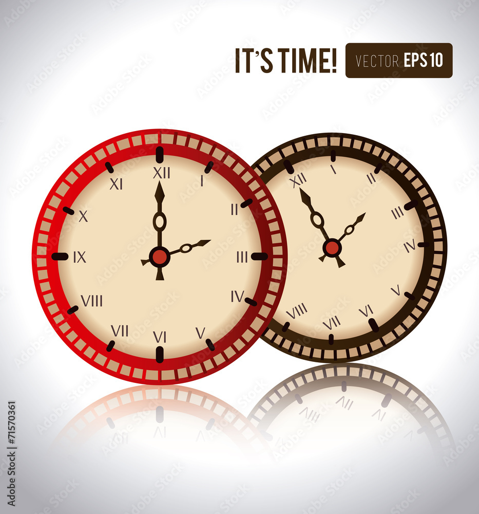 Naklejka premium Time design