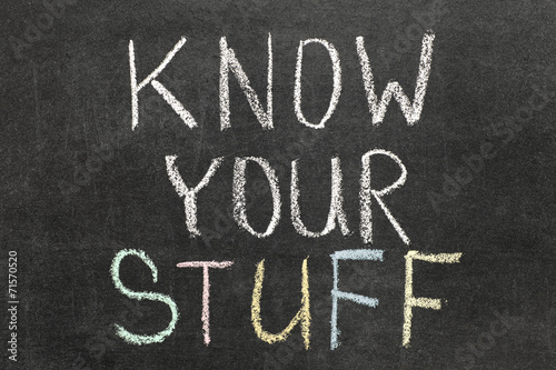 Fotografia know your stuff