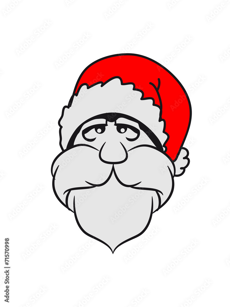 Weihnachtsmann weihnachten Zipfelmütze traurig Weihnachtsmann weihnachten Zipfelmütze traurig