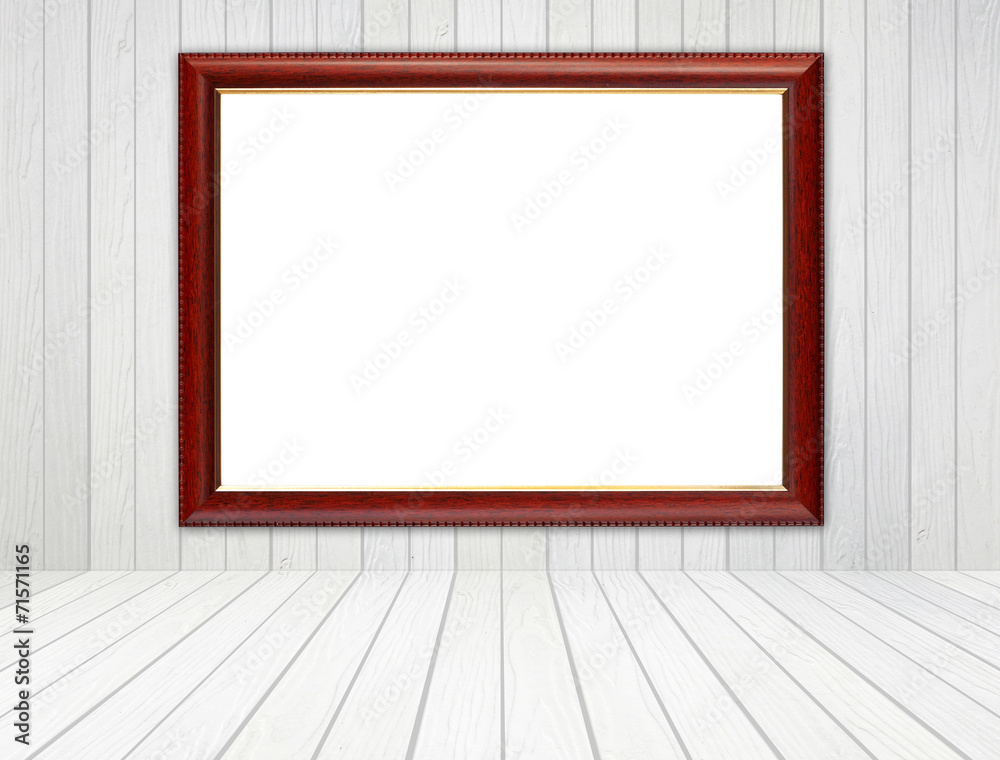 wood frame in room with white wood wall and wood floor backgroun wood frame in room with white wood wall and wood floor backgroun