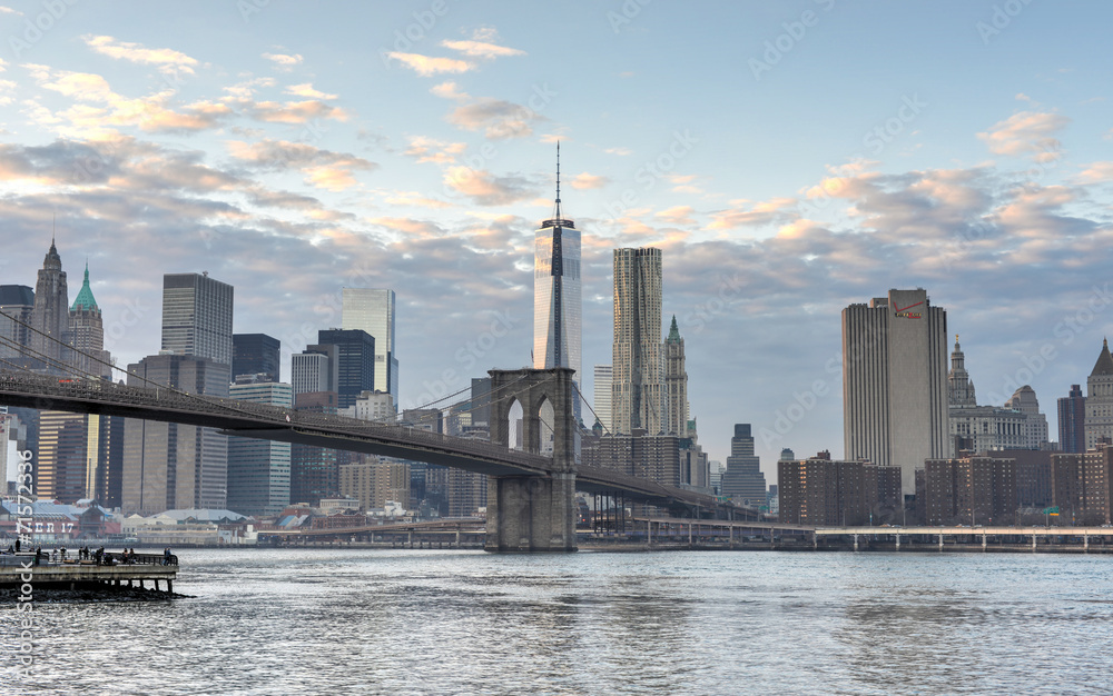 Naklejka premium New York City Skyline from Brooklyn
