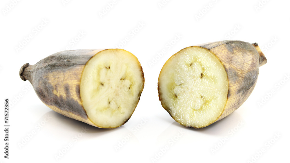 Bunch Of Ripe Banana On White background Bunch Of Ripe Banana On White background