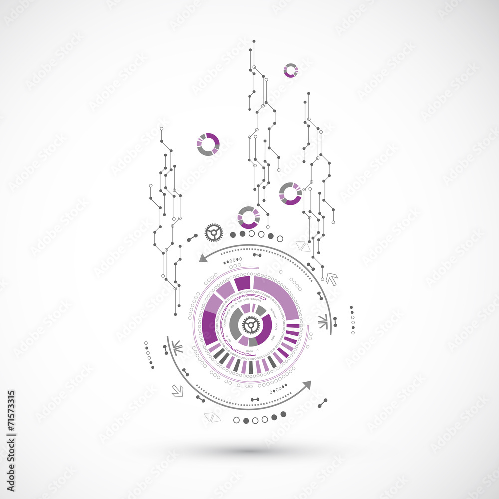 Fototapeta premium New technology business background