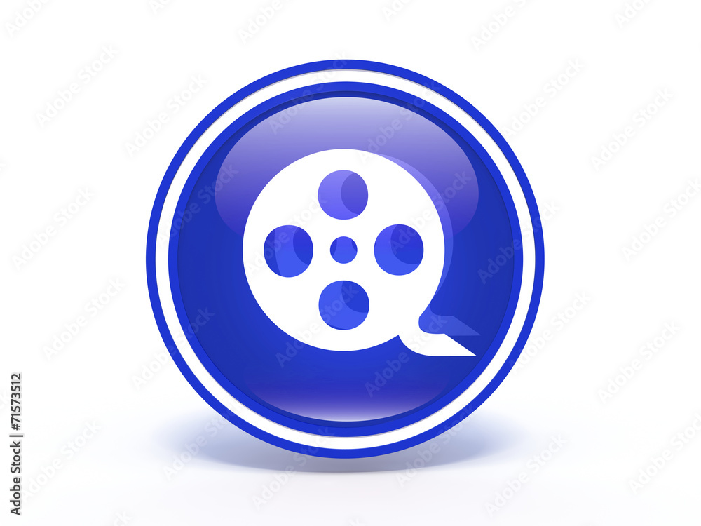 Fototapeta premium film circular icon on white background