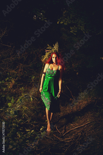 Canvas Print Forest witch