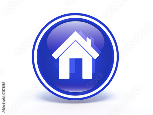 home circular icon on white background