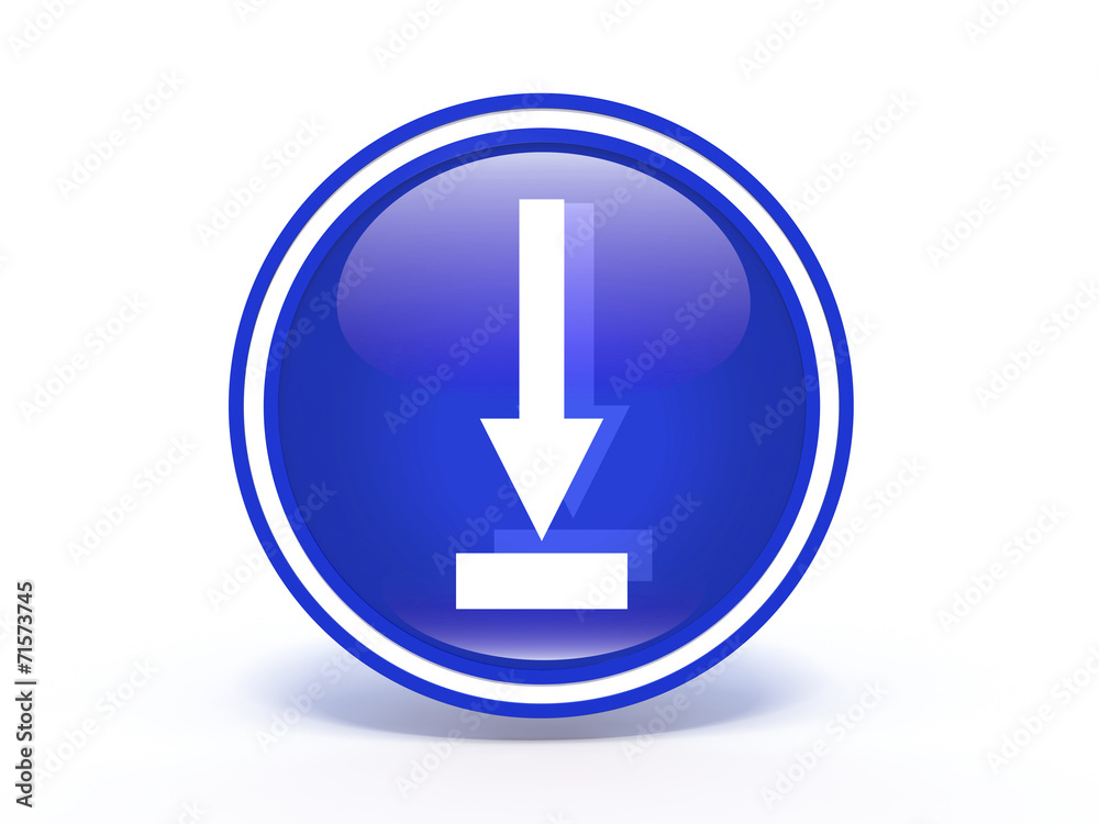 download circular icon on white background download circular icon on white background