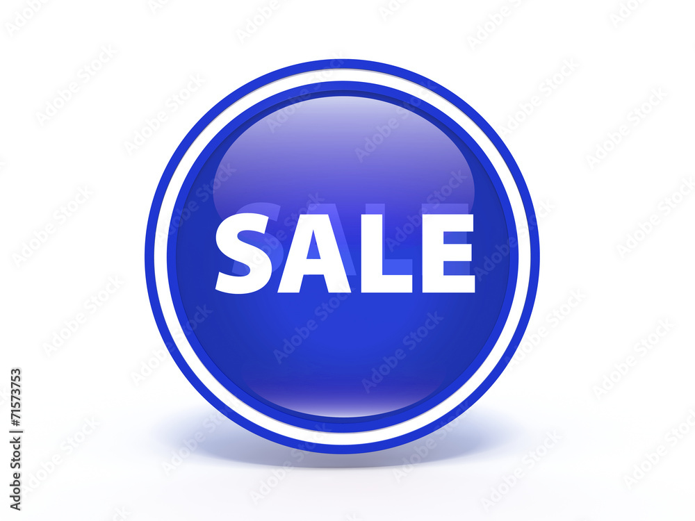 sale circular icon on white background sale circular icon on white background