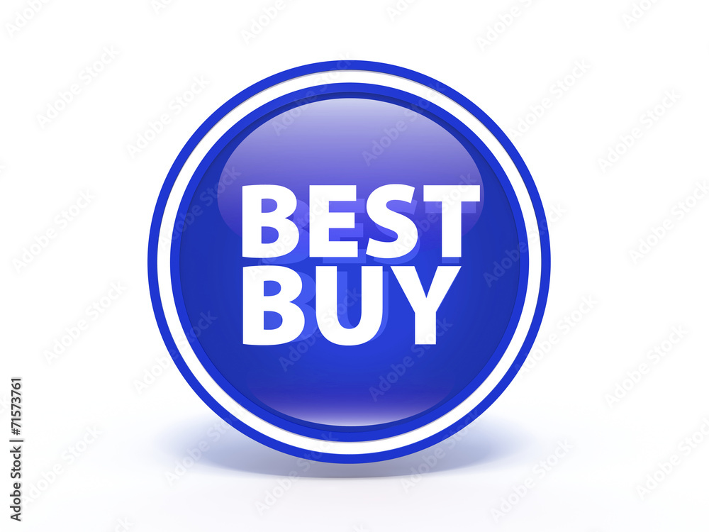 Best buy circular icon on white background Best buy circular icon on white background