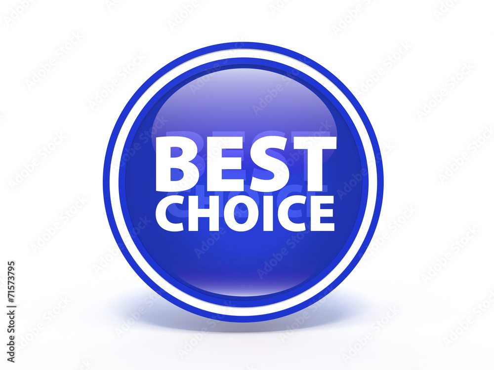 Best choice circular icon on white background Best choice circular icon on white background