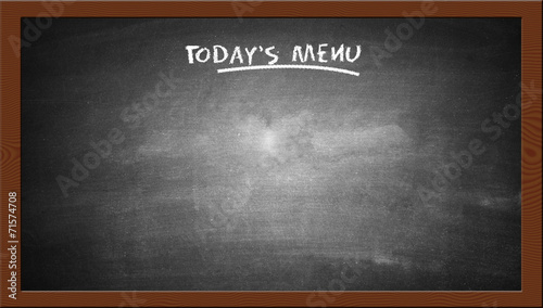 Fotografie, Obraz Today's menu text on the chalk board
