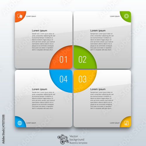Infographics Web Banner & Label Design