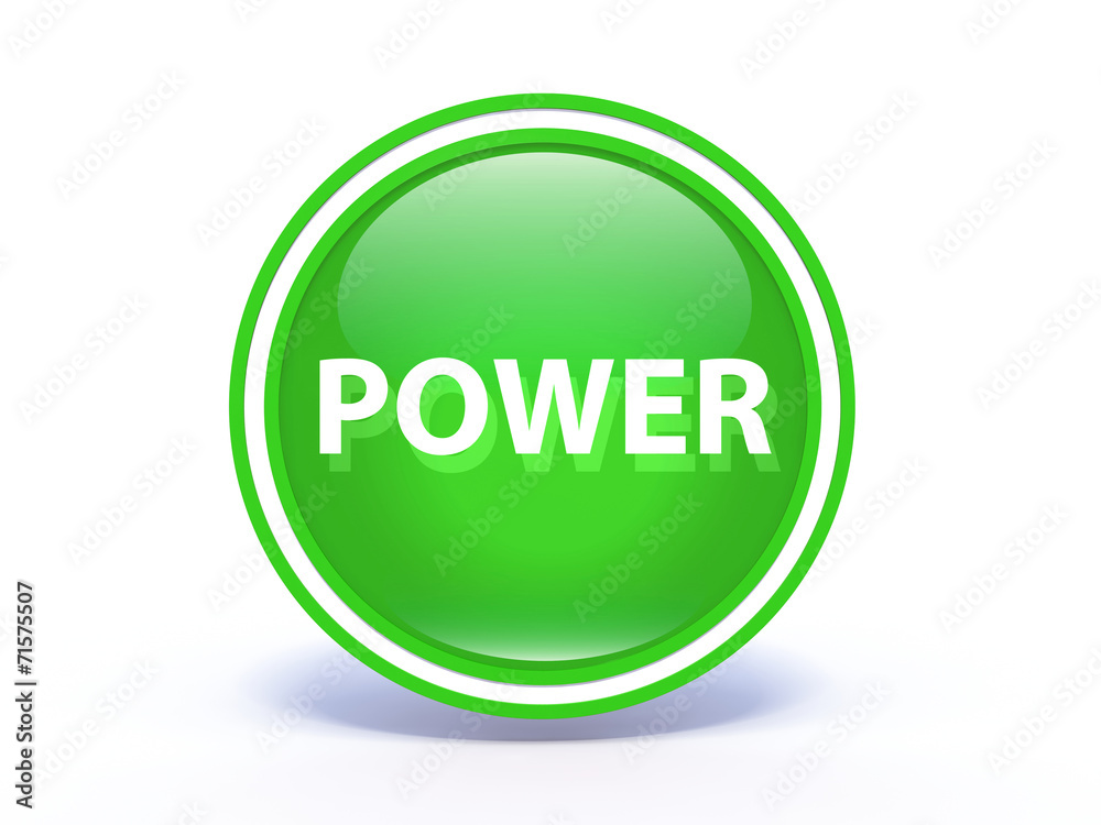 power circular icon on white background power circular icon on white background
