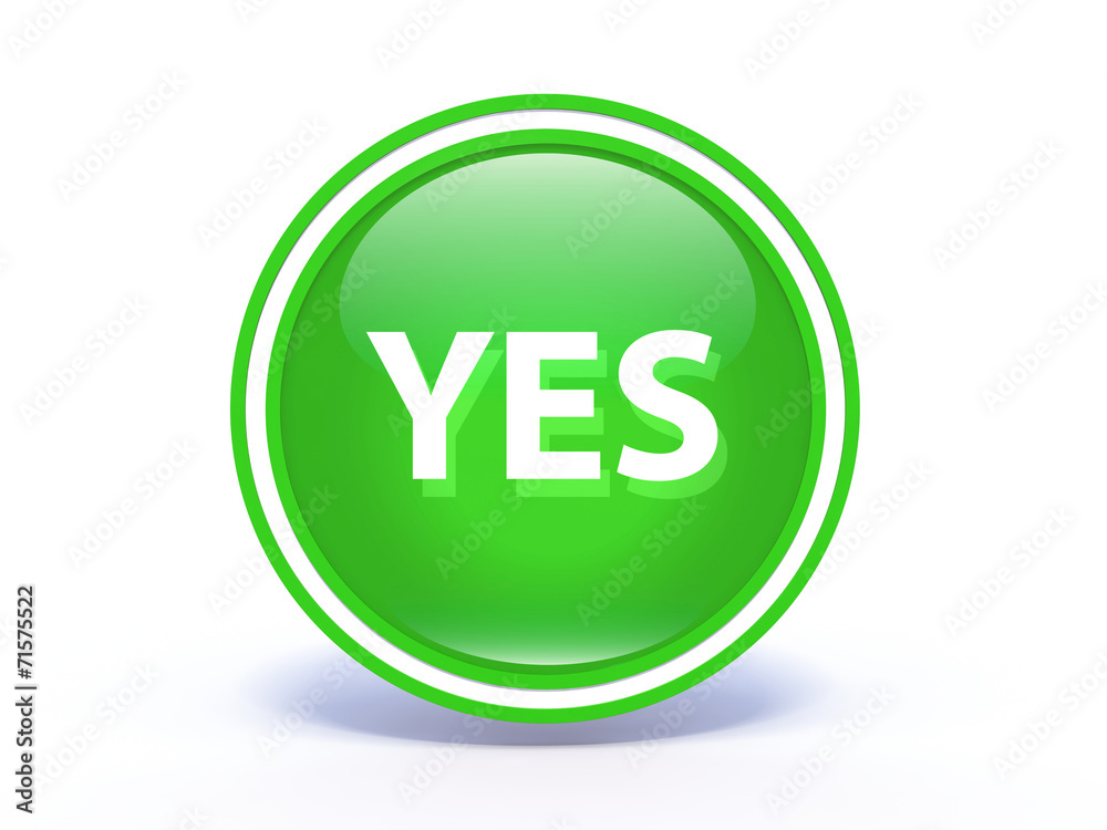 yes circular icon on white background yes circular icon on white background